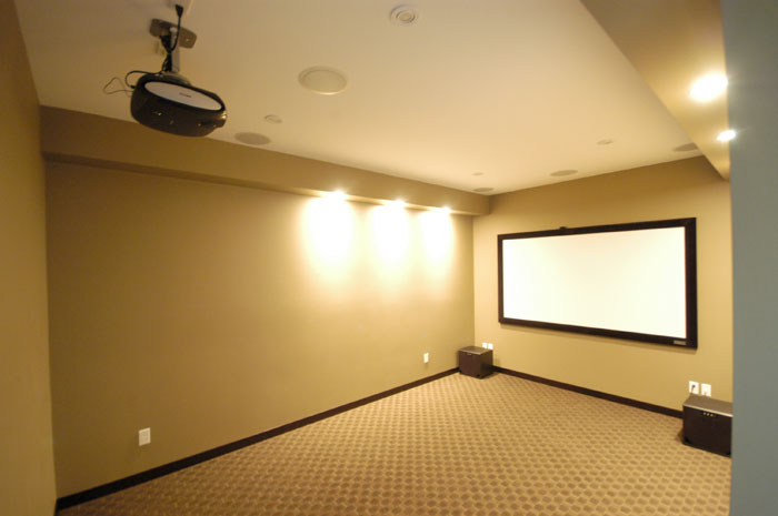 Commercial-style projection and display setup for Outer Banks businesses